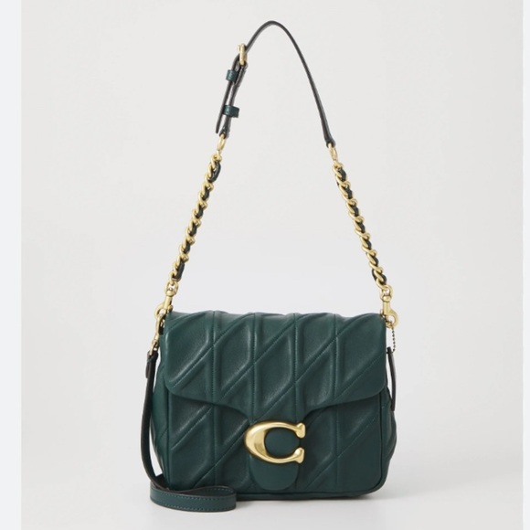 Coach Bag Times Square Quilted Tabby in Forest Green - Picture 2 of 13